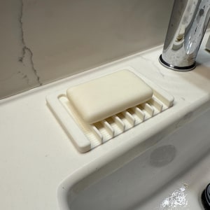 Self-Draining Soap Dish, Bathroom Soap Dish, Soap Dish, Sponge Holder, Bathroom Decor, Home Decor, Gift For Her, Gift For Him