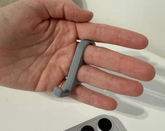 Ergonomic Phone Grip, Phone Holder, Cell Phone Grip, Phone Stand, Finger Holder, Phone Accessory, Tech Gadget