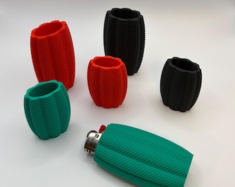 Estuche para encendedor, Estuche texturizado para encendedor, Funda con agarre, Regalo para él, Regalo para ella, Estuche duradero para encendedor, Estuche para impresora 3D
