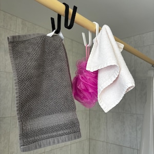 Shower Hanger | Durable Bathroom Hook for Loofahs & Towels Hang Easily, Bathroom Decor, Towel Hook, Bath Accessories, Home Decor