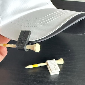 Clip de chapeau pour tee de golf, support de tee de golf, accessoire de golf, clip de golf, ne perdez plus jamais un tee de golf, cadeau de golf, cadeau pour lui, cadeau pour papa