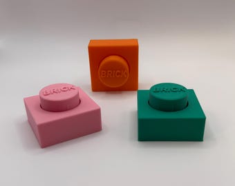 Brick Clicky Fidget Toy, Sensory Clicker, Stress Relief Desk Toy, Mechanical Keyboard Switch Fidget, Colorful Collectible, Great Gift Idea