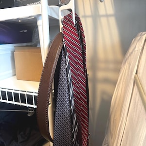 Tie Holder, Belt Holder, Closet Organizer, Closet Tie Organizer, Tie Hook, Belt Hook, Closet Accessory, Closet belt and tie Accessory, Gift