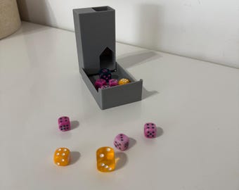 Portable Dice Tower, DnD Dice Tower, Simple Dice Tower, Dice Tray, Dice Holder, Dungeons and Dragons Dice Tower, Gift for Gamer, DnD Gift