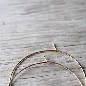 Gray Seed Bead Hoop Earrings, Large Gold Plated Earrings, Hoop Earrings, Gold Hoops, Also Available in Silver image 3