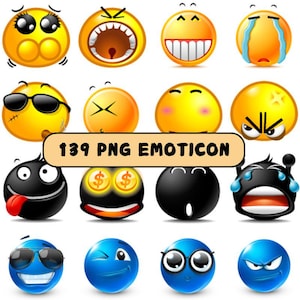 Akwarela Twarz Emocje Emoji Clipart Kawaii Emotikon Clip Art Słodkie Zabawne Wyrażenia Naklejki Czujące Twarze 139 PNG Natychmiastowe Pobieranie
