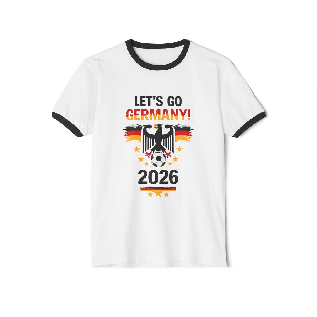 Germany Soccer 2026 Ringer T-shirt | German Flag Colors - Etsy