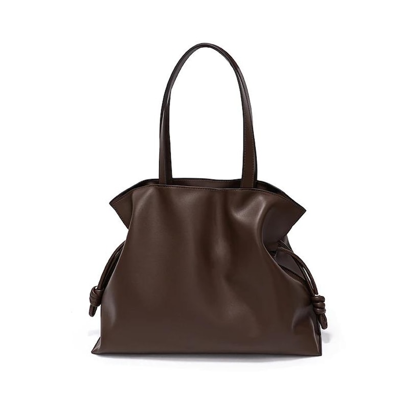DiwaKi Genuine Leather Tote Bag: Full-Grain Cowhide Shoulder Bag