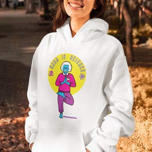 Sudadera con capucha - El yoga es ciencia - Jah Sunny Arts