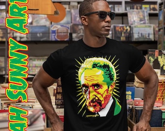 Rasta - T-shirt - Haile Selassie I's Gaze - Jah Sunny Arts