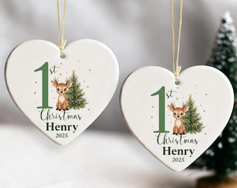 Personalized Baby's First Christmas Ornament, Keepsake Gift