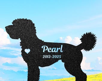 Custom Cockapoo Memorial, Personalized Dog Grave Marker, Garden Decor
