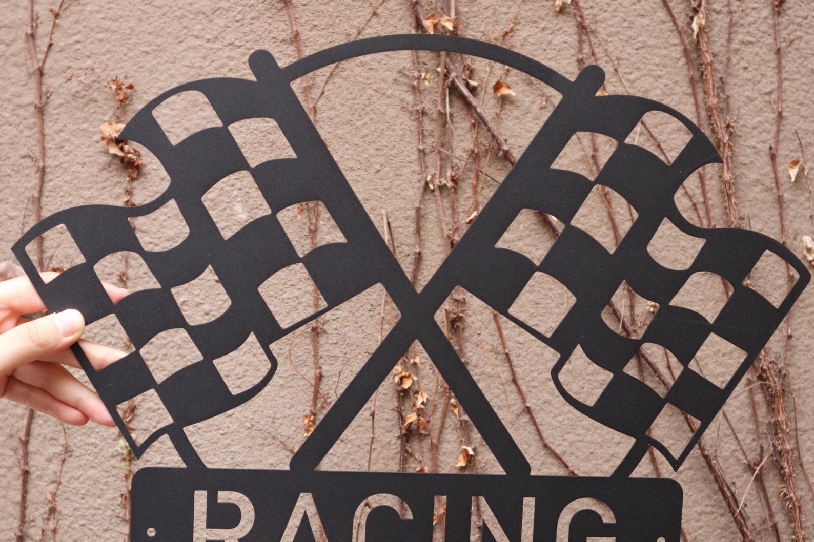 Custom Checkered Flag, Personalized Metal Racing Sign - Etsy