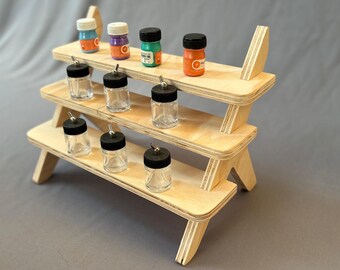 Three-tier removable tabletop display, display, shelf