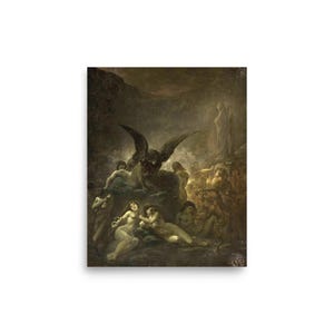 Renaissance Art Print - Dantes Inferno - Gothic Wall Art