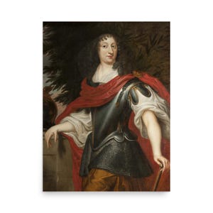 Renaissance Art Print - Queen Christina as Minerva - Gothic Wall Art