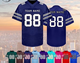 Custom Football Jersey  Stitched Name Number Logo, Personalized football Shirts Team Uniform Couple Wedding Jerseys for Men Women Kids  Fan