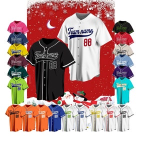 Custom stitched baseball Jersey,  Personalized embroidery Name Number Logo, Sports Team Uniform Wedding Jerseys， Birthday Gifts