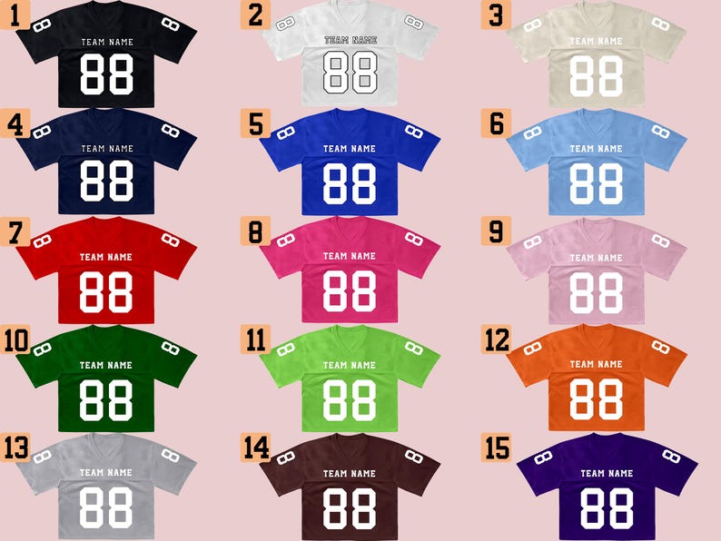 Custom Bling Football Crop Jersey , Customize Glitter Women Short jerseys, Sequins navel-baring short sleeves for Cheerleading Bild 4