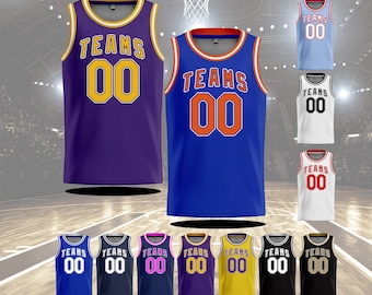 Custom Basketball Jersey-Personalized Adult Basketball Shirt , Team Shirt Custom Jersey Name and Number Mesh Jersey Tank