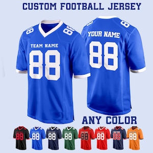 Custom Football Jersey, Personalized American Football Jerseys , Embroidery Couple Jersey Team Uniform  Gifts for Men Women Kids Toddler Fan