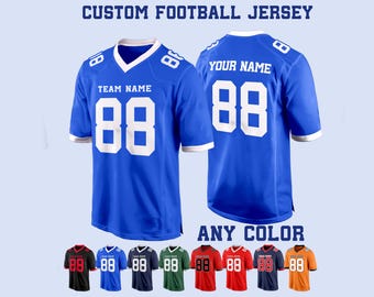 Custom Football Jersey, Personalized American Football Jerseys , Embroidery Couple Jersey Team Uniform  Gifts for Men Women Kids Toddler Fan