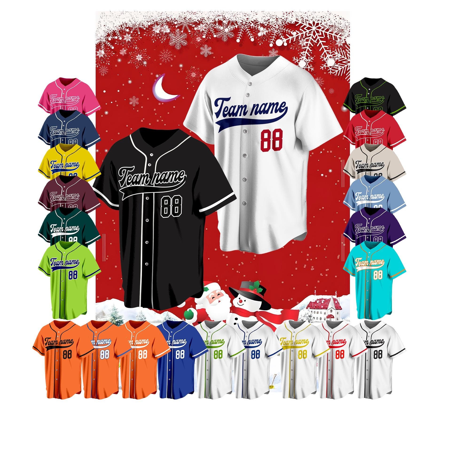 Custom stitched baseball Jersey, Personalized embroidery Name Number Logo, Sports Team Uniform Wedding Jerseys, Birthday Gifts