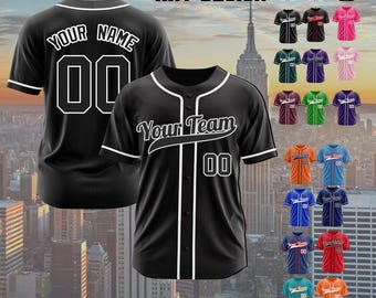 Personalized Baseball Jersey, Team jersey Stitched Name Number , Custom Rookie Baseball Jerseys Gift for Men Women Youth Kids Toddler