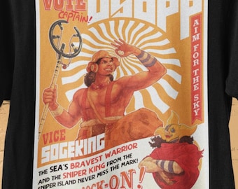 One Piece Lysop One Piece Anime Shirt Captain Sogeking One Piece Lysop One Piece Lysop T-shirt One Piece Vintage Anime Shirt