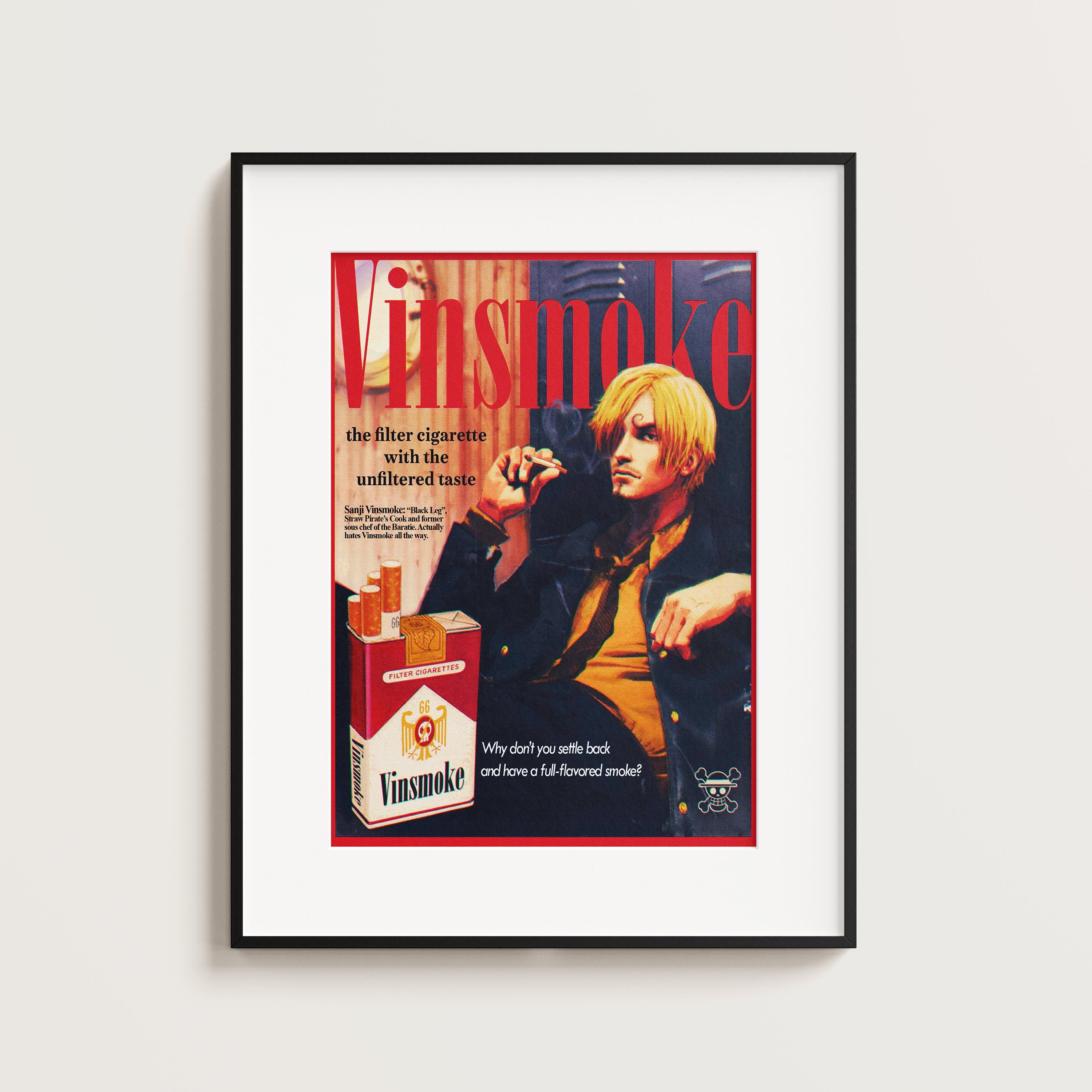 sanji cigarette brand One Piece Poster Sanji One Piece Anime Poster Sanji One Piece Anime Poster  Sanji One Piece Print One Piece Sanji Vinsmoke Sanji One Piece