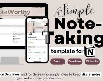 Bemerkenswert: Das ultimative Notizsystem für Notion. Es ist Zeit, Ihre Notizen zu erobern und Ihre Produktivität zu steigern!