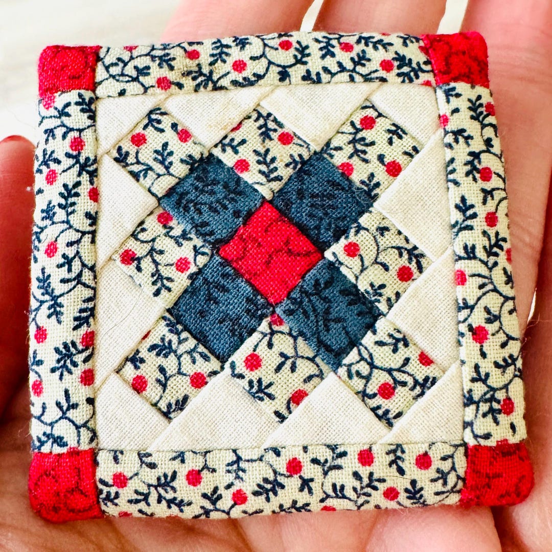 Original Patchwork Pin Signed by Helen Coman 1992 Asheville North ...