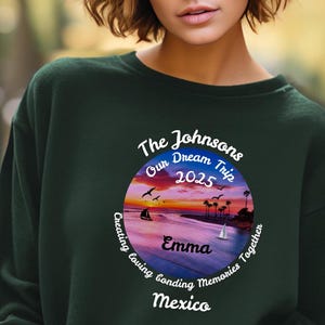 Custom Family Trip Sweatshirt, Family Vacation Crewneck Sweatshirt, Group Trip Gift, Family Travel Sweatshirt, Vacation Wear, Kids Shirt