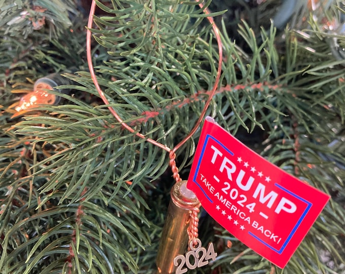 Handcrafted Trump 2024 Christmas Ornament