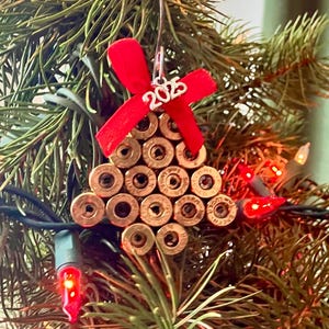 Handcrafted Bullet Christmas Tree Ornament, Gift for Him • Sportsmen • Military • Police • 2A • Pro Gun • Unique Holiday Decor