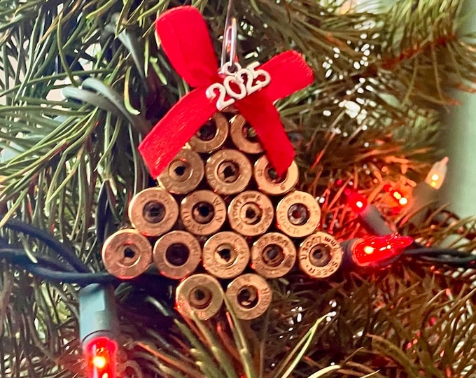 Handcrafted Bullet Christmas Tree Ornament