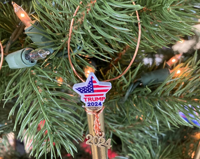 Handcrafted Trump 2024 Christmas Ornament