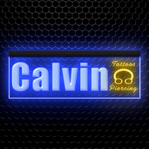 Tattoo Piercing Studio Shop Custom Name Neon Sign Home Decor Gifts Personalized illuminated Led Sign Light Dual Color Two Colors