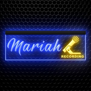Recording On Air Studio Room Custom Name Neon Sign Home Decor Gifts Personalized illuminated Led Sign Light Dual Color Two Colors