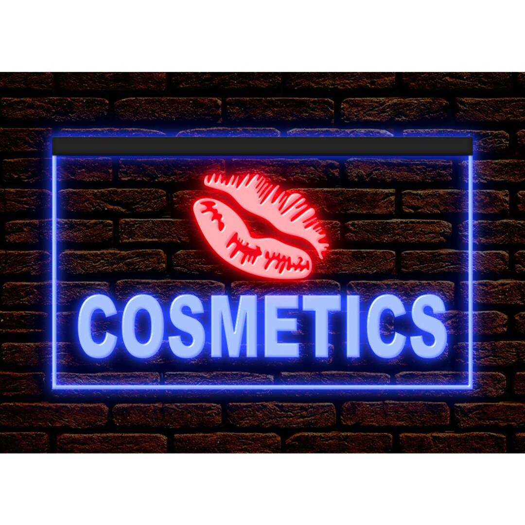 Cosmetics Beauty Salon Shop Open Home Decor Illuminated Display Neon ...