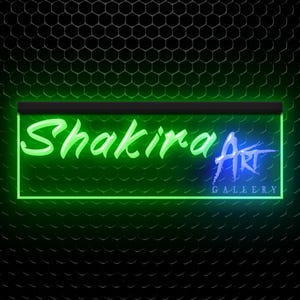 Art Gallery Shop Cafe Custom Name Neon Sign Home Decor Gifts Personalized illuminated Led Sign Light Dual Color Two Colors