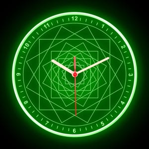 OSQUARE - Reloj de pared de neón flexible con luces LED de colores para decoración del hogar, bar, pub, tienda, habitación, garaje, 10&quot;