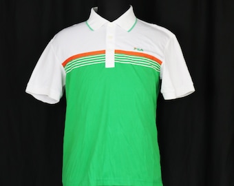 Maglietta vintage Fila - Polo anni '80 - Regalo per lui - Fila di seconda mano - Maglietta sportiva