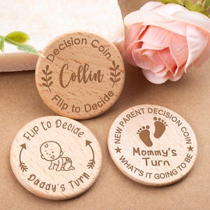 Personalized Couple Decision Coin, Custom Engraved Couples Gift, Couple Flip Coin, Who's Turn Flip to Decide, Gift For Couple, Gift for Her