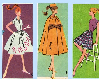 vintage barbie doll clothes patterns