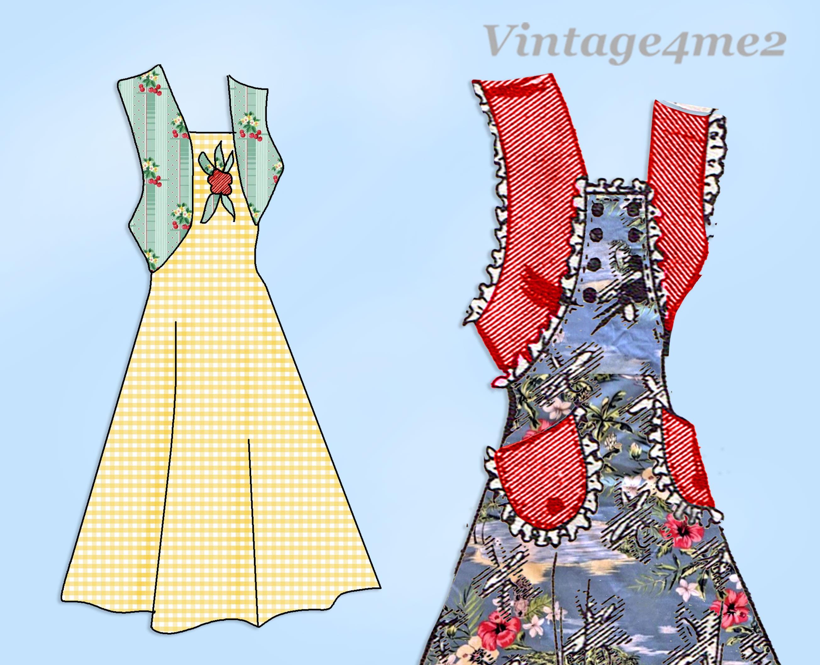 40年代の古着エプロン - Etsy 日本