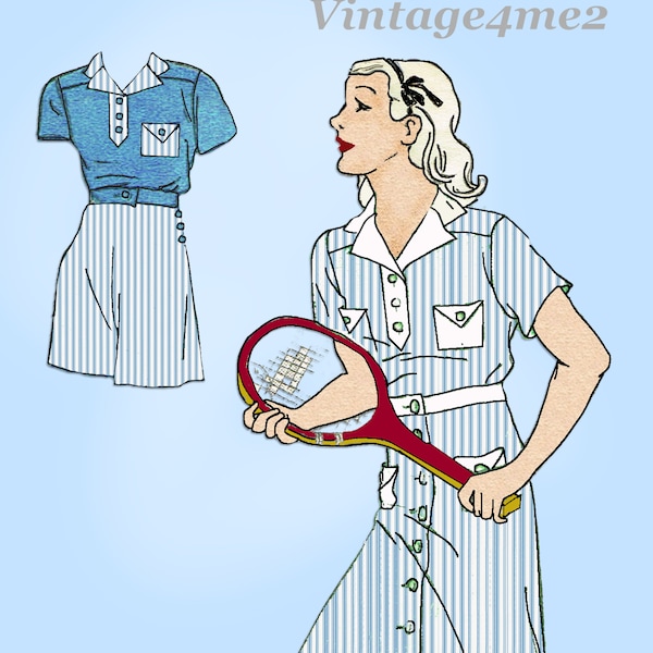 Tennis Dress Pattern Etsy