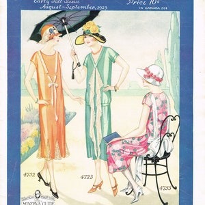 Instant Digital Download 1920s Ladies Home Journal New Fashion Book 1925 Pattern Catalog