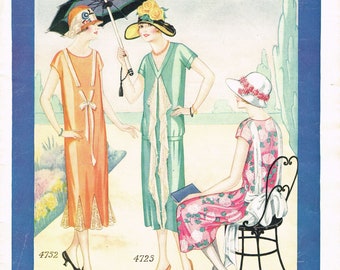 Instant Digital Download 1920s Ladies Home Journal New Fashion Book 1925 Pattern Catalog