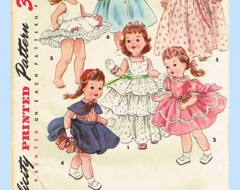 1950s Simplicity 4908 Saucy Walker Doll Clothes Pattern (23 Inch)
